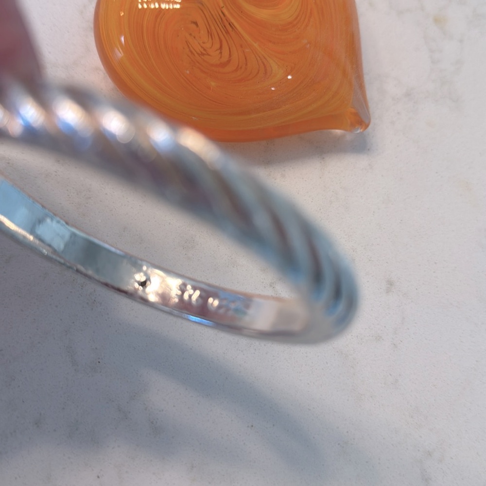 Simon Sebag sterling silver bangle bracelet - Picture 2 of 5